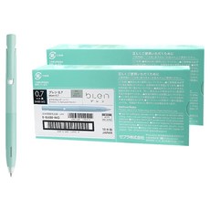 Zebra 斑馬牌 Blen 原子筆 0.7mm 10入, 薄荷綠(筆桿) + 黑色(墨水), 2套