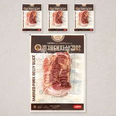 노랑오리 참나무 훈연 훈제삼겹 슬라이스, 150g, 4팩