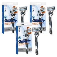 Gillette 吉列 吉列正品紳適手動刮鬍刀握把 + 備用刀片2入, 3套
