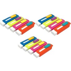 STAEDTLER 施德樓 滑動式霓虹混色筆型橡皮擦 4款 x 3入組 525 PS2P-2, 1套, 土耳其藍, 洋紅色, 橘色, 萊姆綠