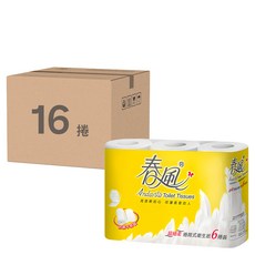 春風 小捲筒式衛生紙 270張, 6捲, 16袋, 11cm