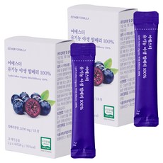 에스더포뮬러 여에스더 유기농 야생 빌베리 100% 14p, 2개, 14회분