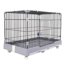 友善夥伴 舒適居家抽屜款狗籠 CSN-DT 附移動輪, 灰色, 1個