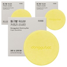 동구밭 카프리 선샤인 과일 채소 세척 설거지 워싱바, 150g, 3개