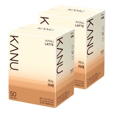 KANU 漸層奶香拿鐵咖啡, 13.5g, 50條, 2盒
