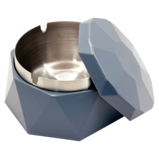 냄새차단 뚜껑 스테인레스 재떨이, 블루그린, 1개