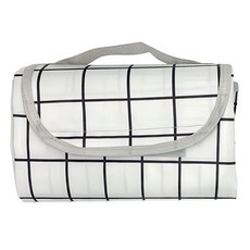 INS風格 格紋野餐墊 210D牛津布 底部PVC防水層, 200 x 200cm, 顏色隨機