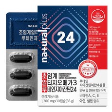 naturalplus 超臨界rTG Omega-3魚油葉黃玉米黃素24膠囊, 30顆, 1盒