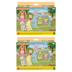 EPOCH Sylvanian Families 森林家族 陽光城堡鞦韆遊樂場公仔套組 5745, 2套