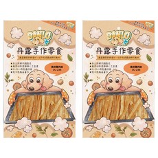 DANLO 丹露 手作肉乾零食 犬適用 DL-236, 脆皮雞肉絲, 100g, 2包