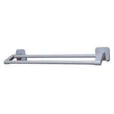 妃妃嚴選 太空鋁免釘毛巾架 雙桿, 白色, 1支