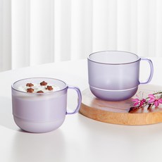아띠홈 에코젠 머그컵 250ml, 라벤더, 2개