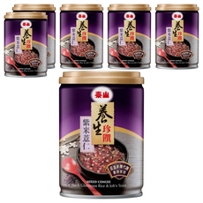 TAISUN 泰山 養生珍饌 紫米薏仁粥, 營養滋補 養顏美容 無防腐劑 小罐裝, 255g, 6罐