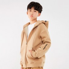ghostrepublic 兒童寬鬆版型直式刺繡青少年連帽拉鍊外套 JHZ-J255