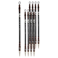 Sevenzip 書法用毛筆 白色, 9個, 小