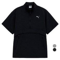 PUMA 男款 SMU AW 梭織半拉鍊套頭短袖 94104001