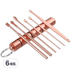 파라디 귀이개 핑크골드 7종 세트, 6세트