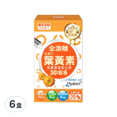 AJIOU 日本味王 30:6:6金盞花葉黃素晶亮膠囊, 30顆, 500mg, 6盒