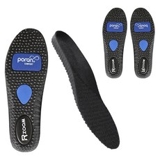 Hanbomnuri 跑步運動氣墊足弓鞋墊 黑色雙腳組, 2套