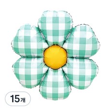 조이파티 체크데이지 꽃풍선 52 x 52 cm, 그린, 15개