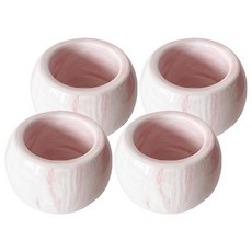 newnlook 陶瓷牙膏架, 4個, 粉嫩粉紅色