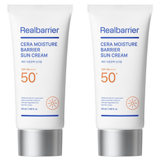 리얼베리어 세라 수분 장벽 선크림 SPF50+ PA++++, 50ml, 2개