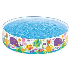 INTEX 免充氣海洋世界幼童戲水游泳池，美國知名品牌，安全衛生, 958L, 56452, 1個