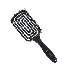 BEAUTYOUNG 妝漾 3D PRO 鏤空彈力梳, 黑色, 彈力按摩頭皮, 快速吹乾造型, 1個