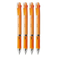 b4a5-or clip-on slim 四色原子筆 橙 0.7 mm, 4入