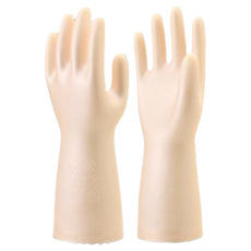 日本SHOWA萬用清潔手套 M 加厚PVC防滑耐用 廚房浴室清潔手套, 珍珠粉, 1入