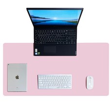 루비아르 대형 가죽 데스크매트, 핑크