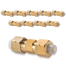 CDC Pneumatic 黃銅雙觸式氣動接頭 插入式 CUC IUC, 10個