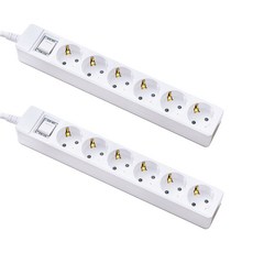 엘리펀탭 자동소화 통합 멀티탭 6구, 3m, 2개