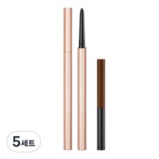 디어달리아 퍼펙트 디자이닝 아이라이너 워터프루프 펜슬 세트 13g, 5세트, 모카 브라운