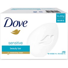 도브 센스티브 스킨 뷰티 바, 100g, 4개