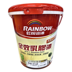 RAINBOW 虹牌油漆 全效乳膠漆, 自然無味 無毒環保 長效抗菌 塗膜細緻, 藤色, 1L, 1罐
