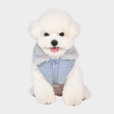 올치 반려동물 레디투고 기모 조끼 패딩 점퍼 4 JM6516, 블루, 1개