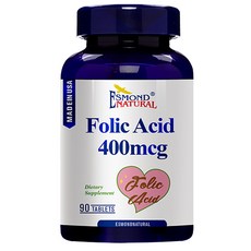 ESMOND NATURAL 愛司盟 葉酸食品錠 400mcg, 90顆, 1瓶