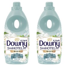 Downy 飯店精選 白茶 超濃縮衣物柔軟精 正裝, 1L, 2個