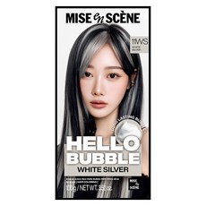 mise en scene 魅尚萱 Hello Bubble泡沫染髮劑, 11WS銀白色, 1盒