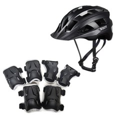 ZOOT Summit安全帽+護具組, 黑色(頭盔)+黑色(護具)