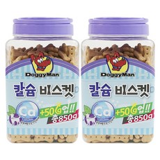 도기맨 강아지 비스킷 SS, 칼슘, 850g, 2개