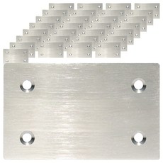 EMPIRE 補強五金 管件 扁鐵 不鏽鋼一字型連接座 12號 4H13T60, 60個