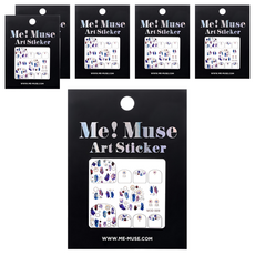 Me Muse 美甲裝飾貼紙 手足部指甲尺寸適用, 誕生石 M3D009, 6包