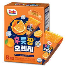 돌 후룻팝 오렌지, 62ml, 8개