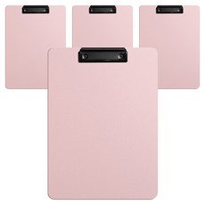 동아피엠에스 세로형 두꺼운 벽걸이 클립보드 A4 31.5 x 22.5 cm, 핑크, 4개