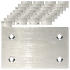 EMPIRE 補強五金 管件 扁鐵 不鏽鋼一字型連接座 12號 4H13T60, 80個