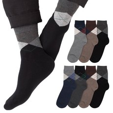 Si Ner socks 男士菱格紋西裝中筒襪7雙組