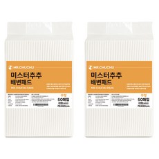 미스터추추 강아지 배변패드 무향 45g, 50개입, 2개