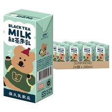 SUNFRIEND 紅茶牛乳, 24個裝, 200ml